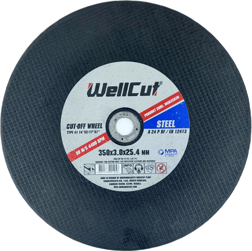 Круг відрізний WellCut 350х3.0х25.4 мм, по металу